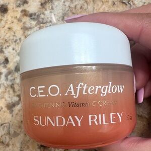 Empty Sunday Riley jar